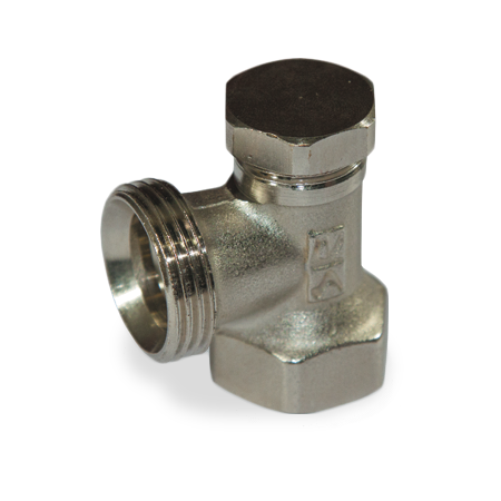 Вентиль на обратную линию DN 15, G 3/4", тип 701311 (прямой), 701312 (угловой)